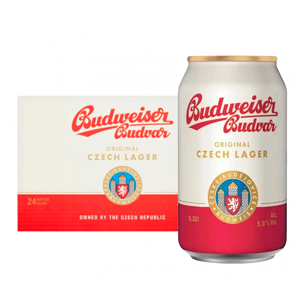 24 x BUDWEISER 330ml Beer Can