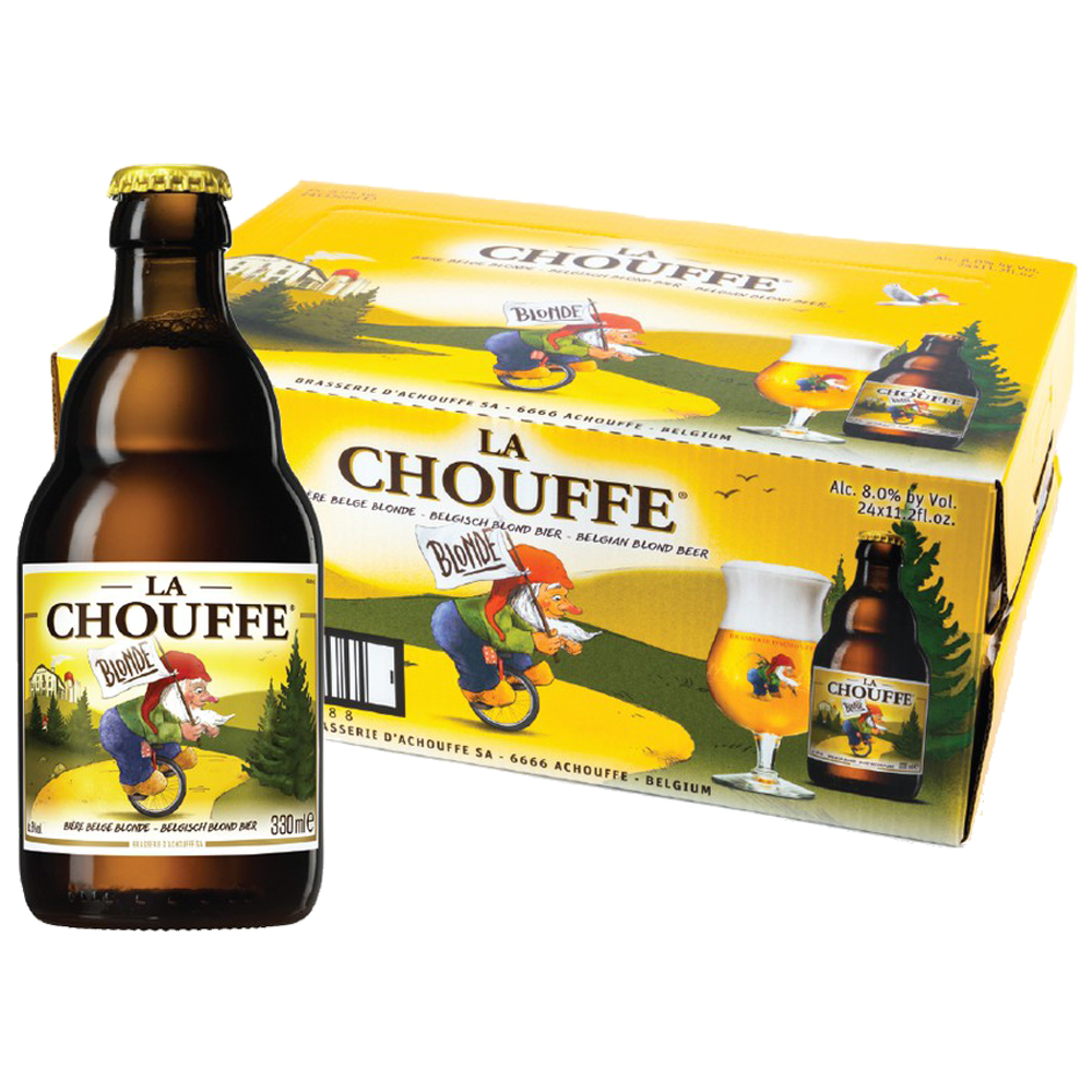 24 x LA CHOUFFE BLOND 330ml Beer