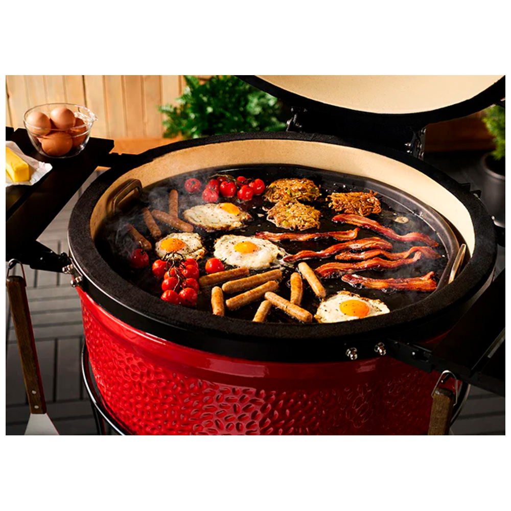 Half Moon Cast Iron Reversible Griddle Ι Grill Me