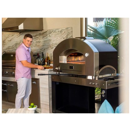 ALFA FUTURO 2 PIZZE (Ex Stone Oven) SILVER BLACK ΥΓΡΑΕΡΙΟ / ΞΥΛΟ