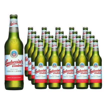 20 x BUDWEISER 500ml Beer