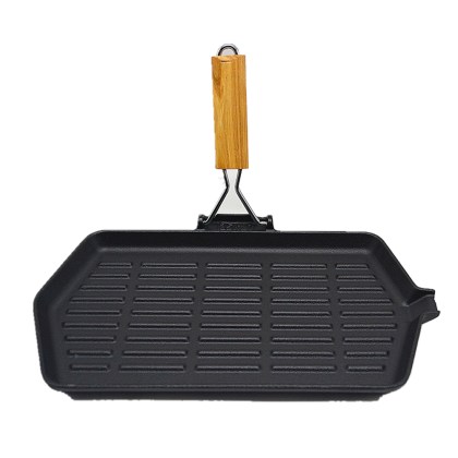 ART GAS CAST IRON GRIDDLE 35x21cm