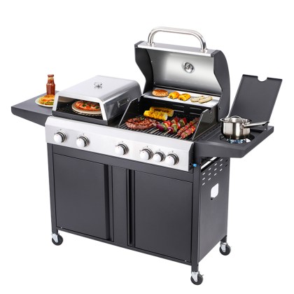 BORMANN Elite BBQ5060 Gas Grill 3 in 1 Combo Grill