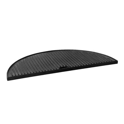 BORMANN HALF-MOON GRILL PLATE (GRILL/SMOOTH) 50x25cm