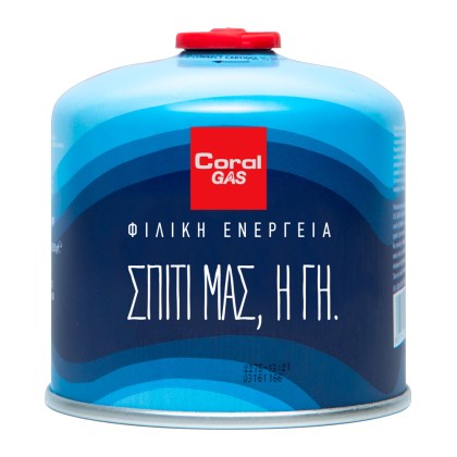 Coral Gas SCREW BOTTLE 500g Mixture (Butane/Propane) Blue