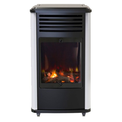 Coral Gas Manhattan Gas Stove 3000W Black-White 38x42x69cm