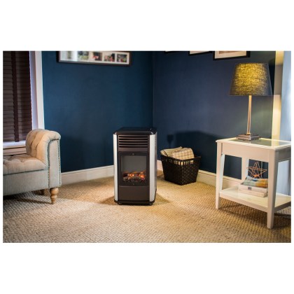 Coral Gas Manhattan Gas Stove 3000W Black-White 38x42x69cm