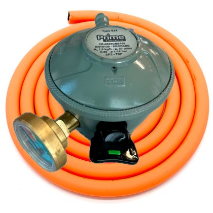 Coral Prime Regulator Propane & Hose 1.5 Kg/h