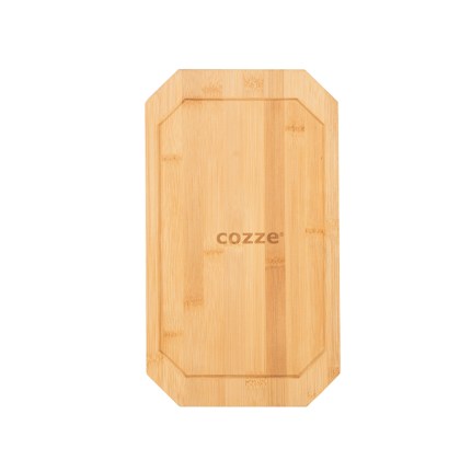 Cozze Reversible cast iron pan with wooden tray