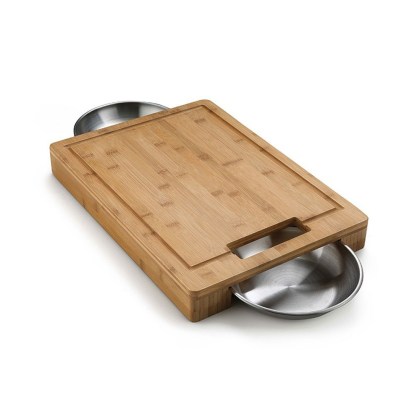 Cutting Board SS Bowls Napoleon PRO Δίσκος Κοπής με Ανοξείδωτα Μπολ