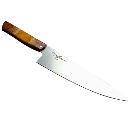 Dikristo Pro Line Brown and Orange Gyuto 205mm