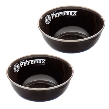 Enamel Bowls black (Set of 2 pieces) Petromax 14.5cm