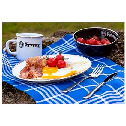Enamel Plates white, Set of 2 pcs. (26 cm) Petromax