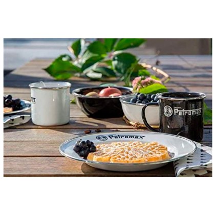 Enamel Plates white, Set of 2 pcs. (26 cm) Petromax