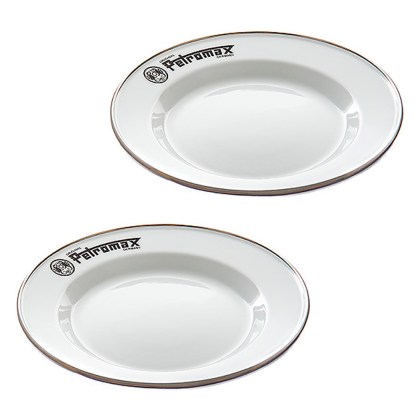 Enamel Plates white (2 pieces in Set) Petromax