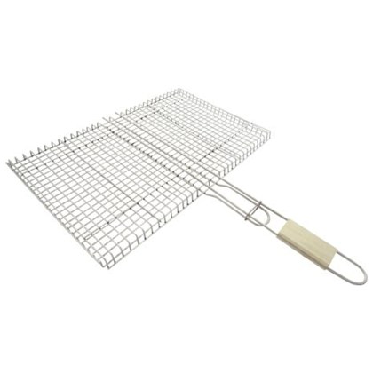 GRILL GRATE INOX 304 DOUBLE BT (54cm X 35,5cm)