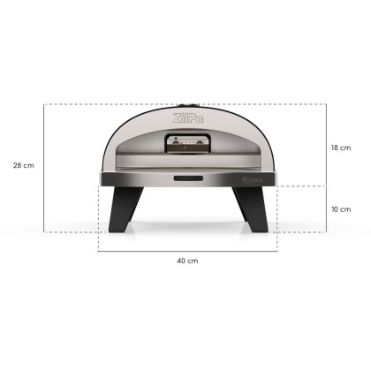 Gas Oven Ziipa Piana Charbon