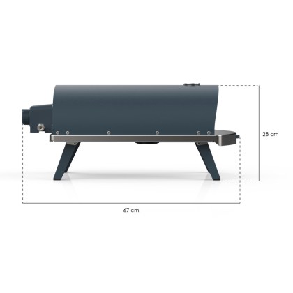 Gas oven Ziipa Piana Ardoise