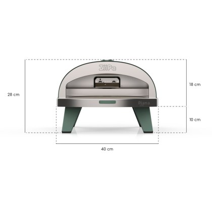 Gas oven Ziipa Piana Eucalyptus