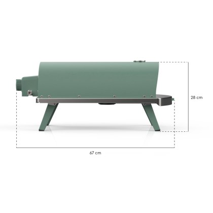 Gas oven Ziipa Piana Eucalyptus