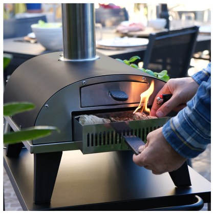 Home Pizza Pellet Oven Ziipa Piana Charbon