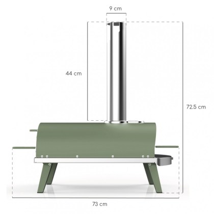 Home Pizza Pellet Oven Ziipa Piana Eucalyptus