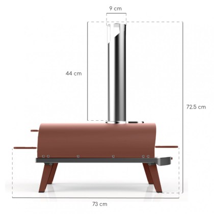 Home Pizza Pellet Oven Ziipa Piana Terracotta