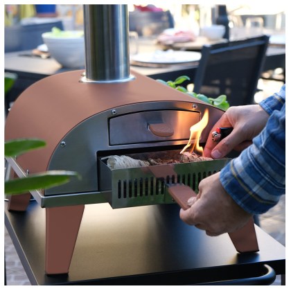 Home Pizza Pellet Oven Ziipa Piana Terracotta