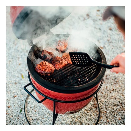 Kamado Joe Jr with Cast Iron Stand