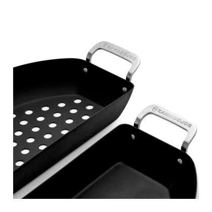 Kamado Joe Karbon steel Half-Moon Pan Set