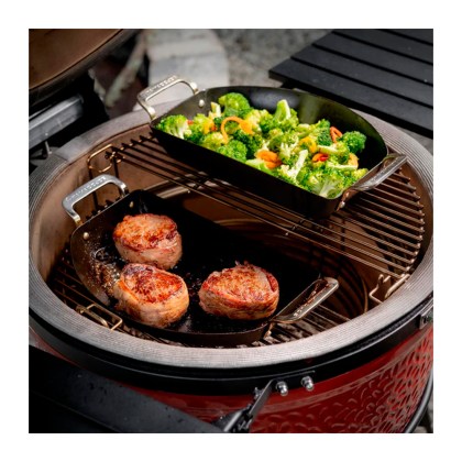 Kamado Joe Karbon steel Half-Moon Pan Set