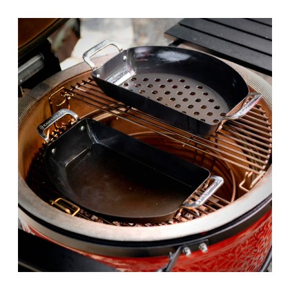Kamado Joe Karbon steel Half-Moon Pan Set