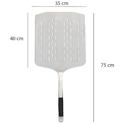 COZZE LIGHTWEIGHT PIZZA PADDLE WITH HOLES 75X40X35 CM - ALUMINIUM