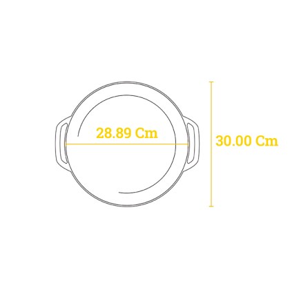 LODGE 3.4Lt Cast Iron Casserole Oyster