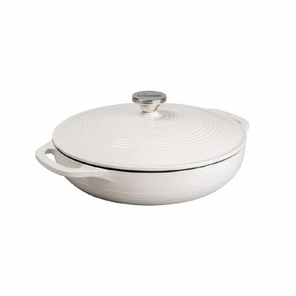 LODGE 3.4Lt Cast Iron Casserole Oyster