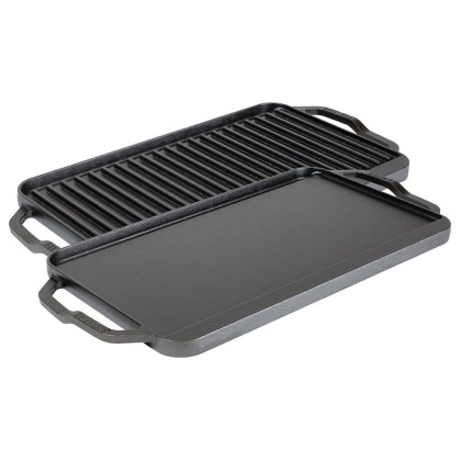 LODGE 49.53x25.4 cm Cast Iron Griddle-Grill Chef Collection