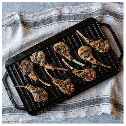 LODGE 49.53x25.4 cm Cast Iron Griddle-Grill Chef Collection