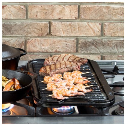 LODGE 50.8x26.51 cm Cast Iron Griddle-Grill