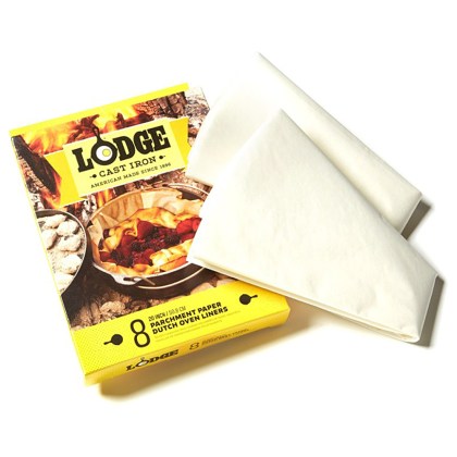 LODGE 50.8 Cm Parchment Paper Dutch Oven Liners, Set of 8
