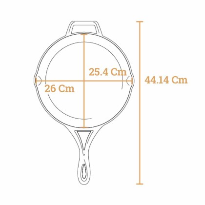 LODGE Blacklock Cast Iron Grill Pan 26,03cm
