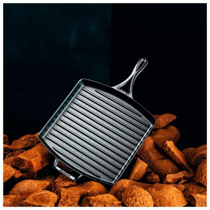 LODGE Blacklock Cast Iron Square Grill Pan 30,48cm