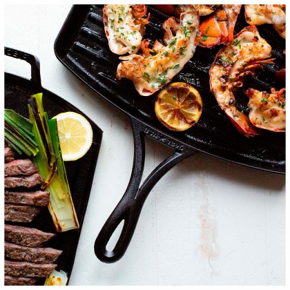LODGE Blacklock Cast Iron Square Grill Pan 30,48cm
