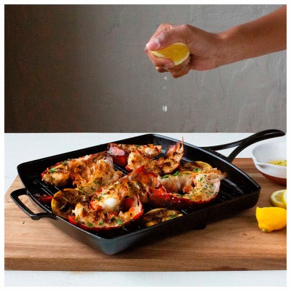 LODGE Blacklock Cast Iron Square Grill Pan 30,48cm