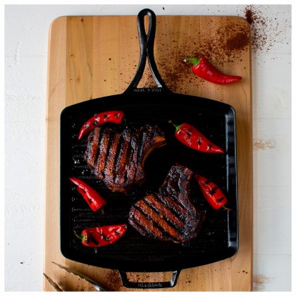 LODGE Blacklock Cast Iron Square Grill Pan 30,48cm