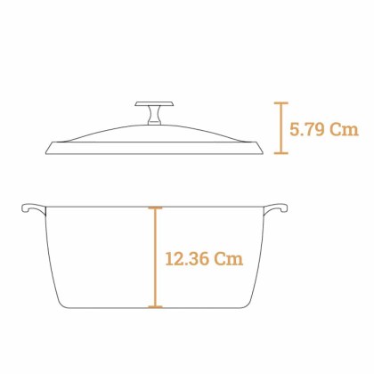 LODGE Blacklock Dutch Oven Cast Iron 5,2Lt