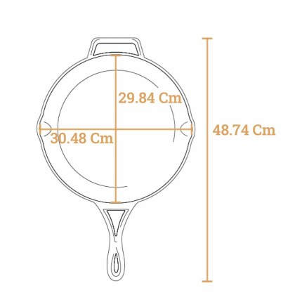 LODGE Blacklock Skillet Cast Iron 30,48 cm