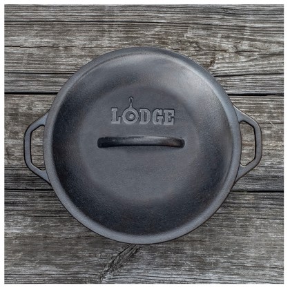 LODGE Cast Iron Dutch Oven 4,73Lt Cast Iron Lid