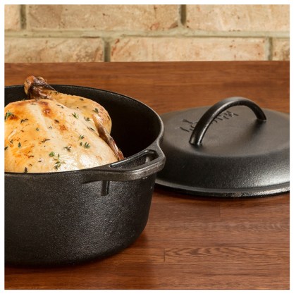 LODGE Cast Iron Dutch Oven 4,73Lt Cast Iron Lid