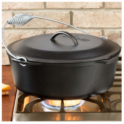 LODGE-Cast-Iron-Dutch-Oven-8.52Lt-Cast-Iron-Bail-Handle