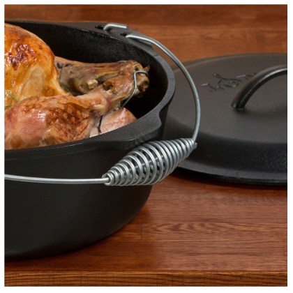 LODGE-Cast-Iron-Dutch-Oven-8.52Lt-Cast-Iron-Bail-Handle